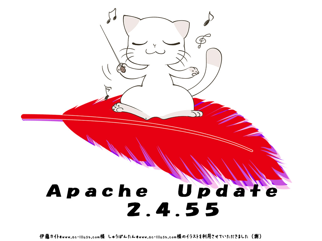 Apacheを改めてインストール Apache/2.4.55 (Win64)
